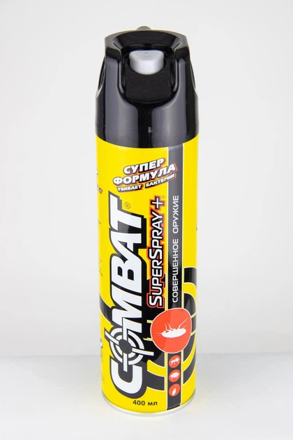 Аэрозоль Combat SuperSpray+ от насекомых 400 мл - Фото 1 Аэрозоль Combat SuperSpray+ от насекомых 400 мл - изображение 1