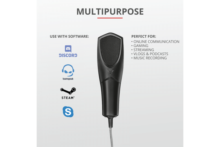 Мікрофон TRUST GXT 232 Mantis Streaming Microphone (TR22656) - Фото 6 Мікрофон TRUST GXT 232 Mantis Streaming Microphone (TR22656) - зображення 6