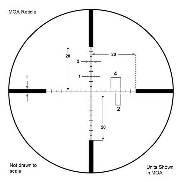 Приціл оптичний Barska Level 6-24x56 (IR MOA R/G) + Rings - зображення 4