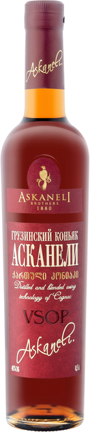Бренди Асканели VSOP 7 лет выдержки 0.5 л 40% (4860053013510) - изображение 1