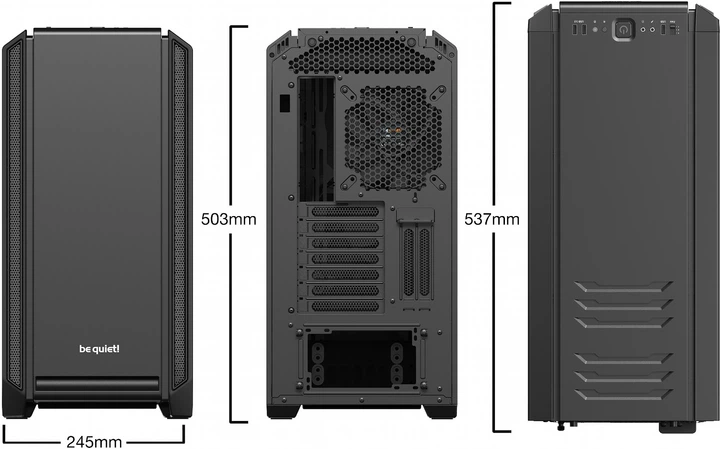 Obudowa be quiet! Silent Base 601 Black (BG026) - obraz 2