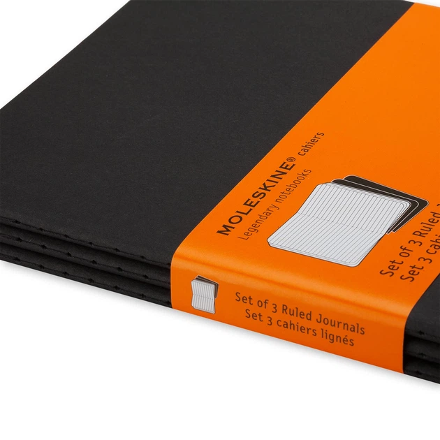Записник Moleskine Cahier кишеньковий / Лінійка Чорний (9788883704895