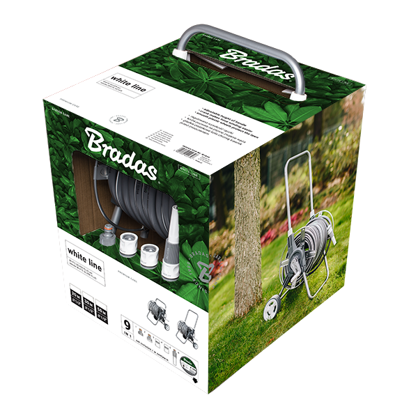 Комплект для поливу Bradas WHITE SILVER PLUS 1/2" 50м в кольоровій коробці, WL-W2B50 - Фото 1 Комплект для поливу Bradas WHITE SILVER PLUS 1/2" 50м в кольоровій коробці, WL-W2B50 - изображение 1