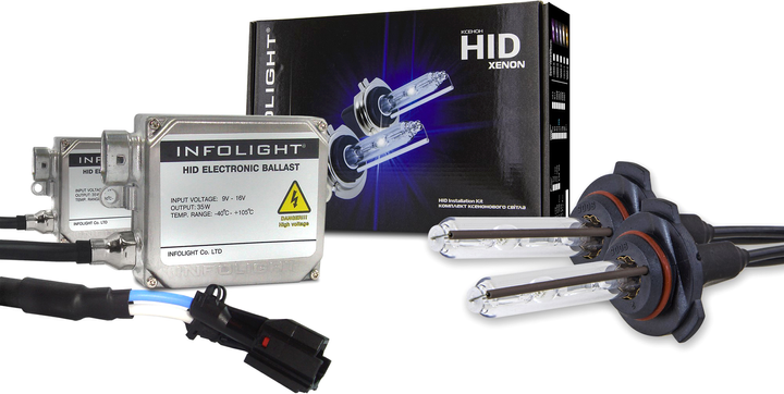 Акція на Комплект ксенону Infolight 35 W HB3 (9005) 4300 K (HB3 4.3К I 35 W) від Rozetka
