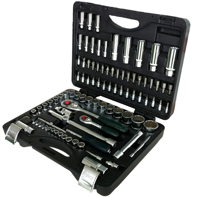 Набор инструмента 1/4"-1/2"DR 94 пр.,6гр. (4941R-5 Force) - Фото 2 Набор инструмента 1/4"-1/2"DR 94 пр.,6гр. (4941R-5 Force) - изображение 2