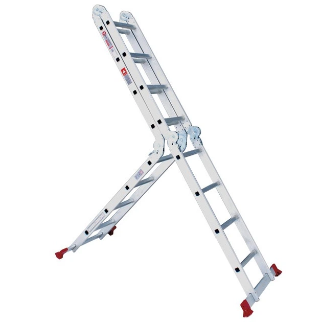 Драбина алюмінієва трансформер 4*4 сход., 4,7 м INTERTOOL LT-0029 - зображення 8