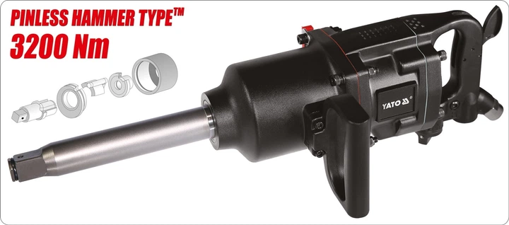 Klucz udarowy pneumatyczny YATO 1" 3200 Nm (YT-09615) - obraz 6