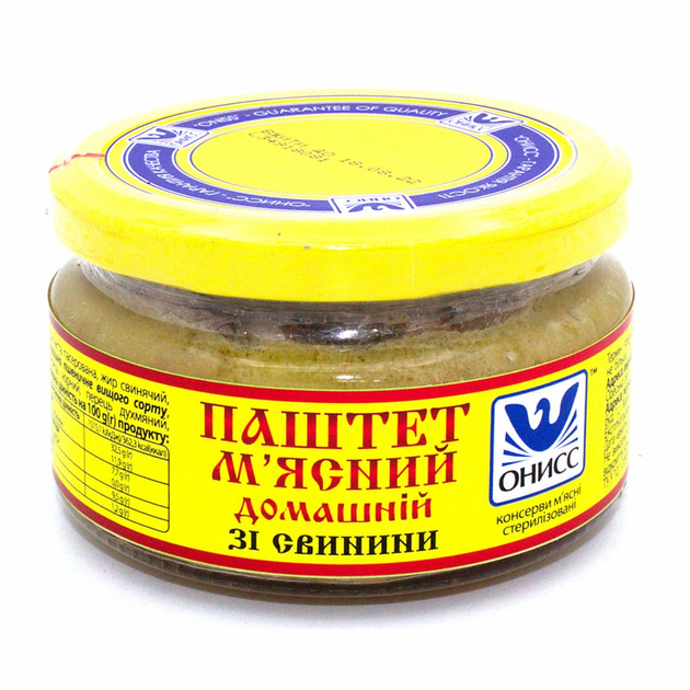 Паштет Онисс мясной домашний из свинины 200 г – фото, отзывы ...