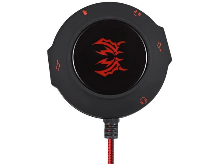 Звуковая карта Kotion S2 с USB хабом, внешняя Красный (1003-899-01) - изображение 1