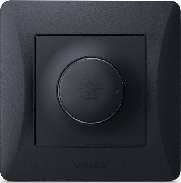 Світлорегулятор VIDEX Binera на 600 Вт Чорний графіт (VF-BNDM600-BG) - зображення 3