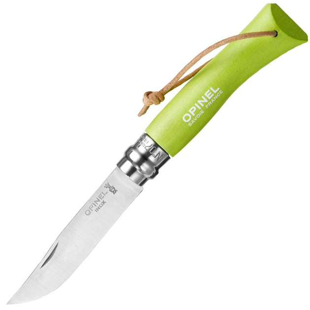 Нож складной Opinel №7 Inox Trekking (длина: 185мм лезвие: 80мм) зеленый - изображение 1
