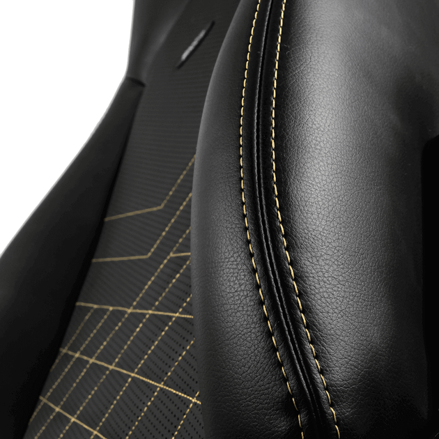 Кресло геймерское NOBLECHAIRS Icon Black/Gold (NBL-ICN-PU-GOL) - изображение 3