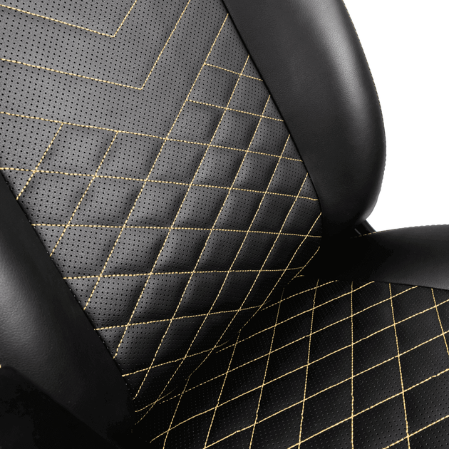 Кресло геймерское NOBLECHAIRS Icon Black/Gold (NBL-ICN-PU-GOL) - изображение 4
