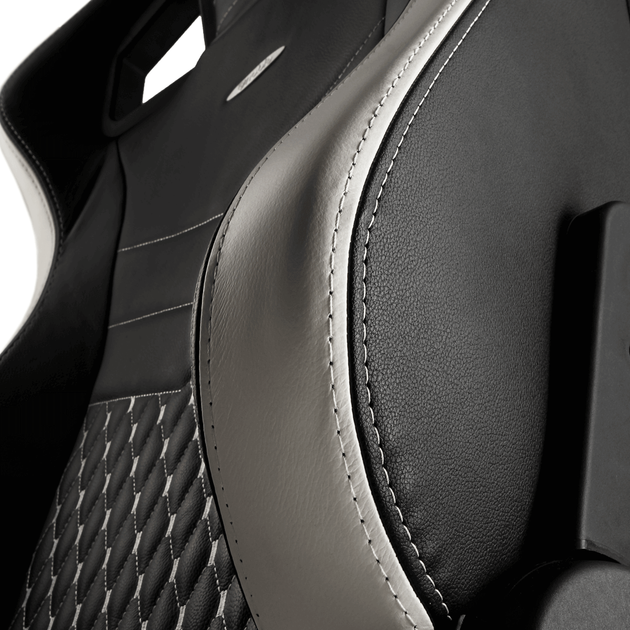 Кресло геймерское NOBLECHAIRS Epic Series Real Leather Black/Whtite/Red (NBL-RL-EPC-001) - изображение 3