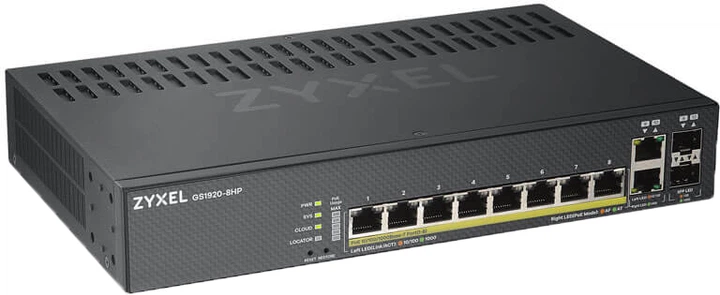 Gigabitowy przełącznik PoE Zyxel GS1920-8HPv2 (GS1920-8HPV2-EU0101F) - obraz 3