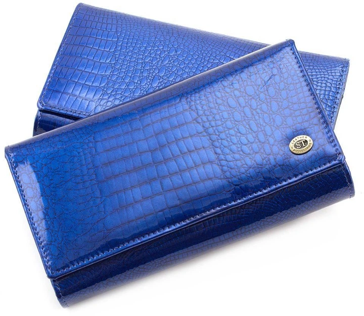 Жіночий шкіряний гаманець ST Leather S8001A Blue - Фото 1 Жіночий шкіряний гаманець ST Leather S8001A Blue - зображення 1