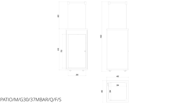 Газовий обігрівач Kratki PATIO керамограніт FOKOS SALE - ручне управління - изображение 6