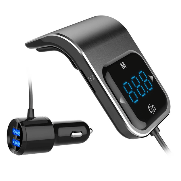 ФМ трансмиттер Aiver F39 Car MP3 Player Bluetooth v4.2 Fast Charge 2.4A Black - изображение 5
