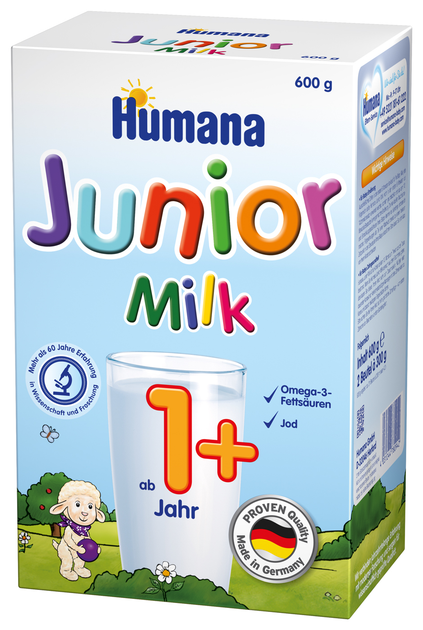 Суха дитяча молочна суміш Humana Junior Milch, від 1 року, 600 г  (4031244780942) – фото, відгуки, характеристики в інтернет-магазині ROZETKA  від продавця: UNISO
