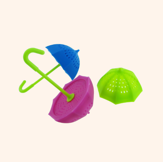 Ситечко для заваривания чая Tea Strainer "Зонтик", силиконовое, малиновое - Фото 2 Ситечко для заваривания чая Tea Strainer "Зонтик", силиконовое, малиновое - изображение 2