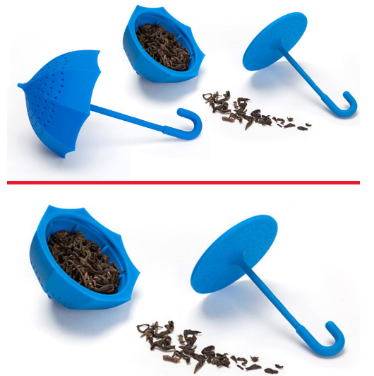 Ситечко для заваривания чая Tea Strainer "Зонтик", силиконовое, малиновое - Фото 6 Ситечко для заваривания чая Tea Strainer "Зонтик", силиконовое, малиновое - изображение 6