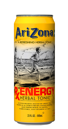 Напиток безалкогольный газированный Холодный чай Arizona RX Energy herbal tea Аризона травяной чай 680 мл - Фото 1 Напиток безалкогольный газированный Холодный чай Arizona RX Energy herbal tea Аризона травяной чай 680 мл - зображення 1