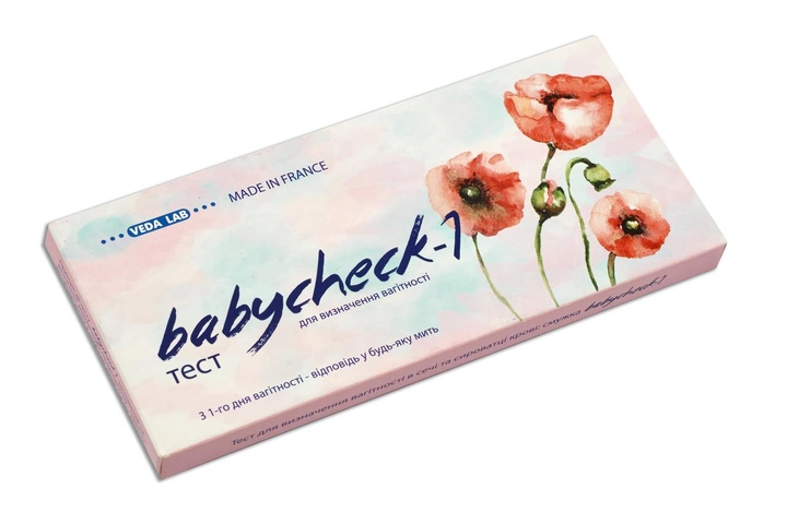 Тест для визначення вагітності " BABYCHECK-1" №1 Veda.Lab Франція - зображення 1