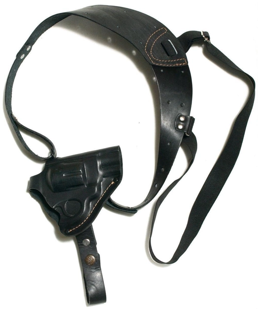 Кобура Grizzly оперативная Револьвер 2,5 формованная (кожа, чёрная) - изображение 2