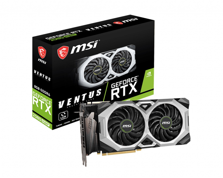 Видеокарта GF RTX 2080 Super 8GB GDDR6 Ventus XS MSI (GeForce RTX 2080 ...