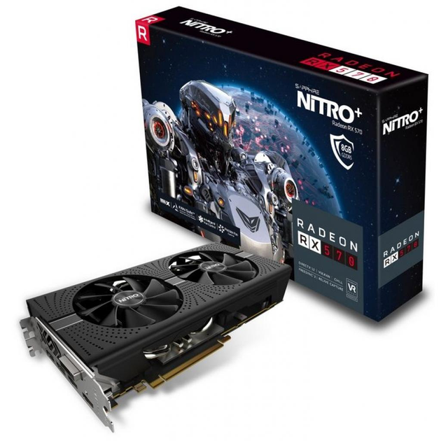 Видеокарта Sapphire Radeon RX 570 8192Mb NITRO+ (11266-09-20G) – фото ...