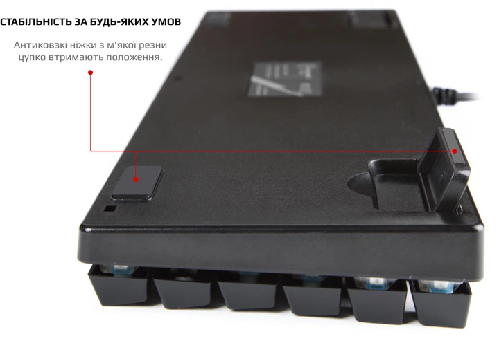 Клавиатура проводная MOTOSPEED CK104 RGB USB ENG, UKR, RUS Outemu Red (mtck104cmr) - изображение 6