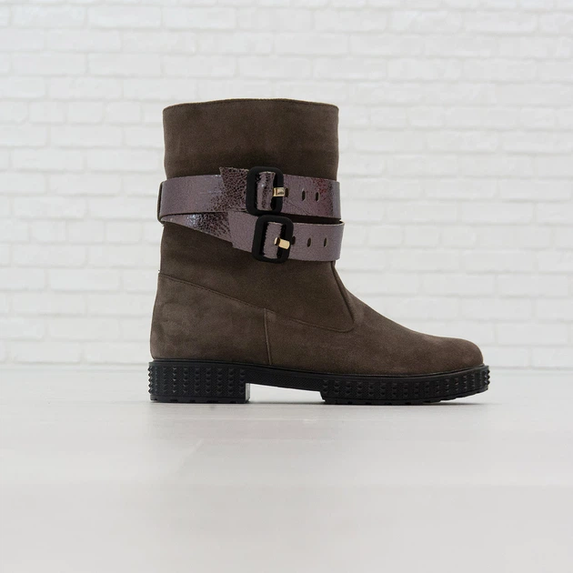 Ботинки женские Woman's heel 38 коричневые (О-750) - Фото 6 Ботинки женские Woman's heel 38 коричневые (О-750) - изображение 6