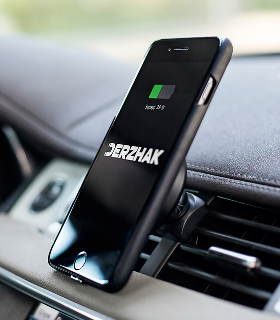 Бездротовий зарядний пристрій DERZHAK U1 Black (QT-DerzhakU1) - зображення 5
