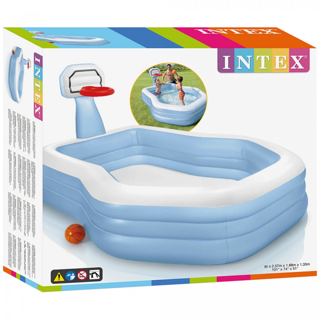 Детский надувной бассейн с баскетбольным кольцом Intex 57183 – фото ...