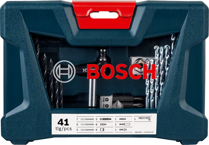 Ударний дриль Bosch Professional GSB 550 + набір аксесуарів (41 шт.) (06011A1003) - Фото 9 Ударний дриль Bosch Professional GSB 550 + набір аксесуарів (41 шт.) (06011A1003) - зображення 9