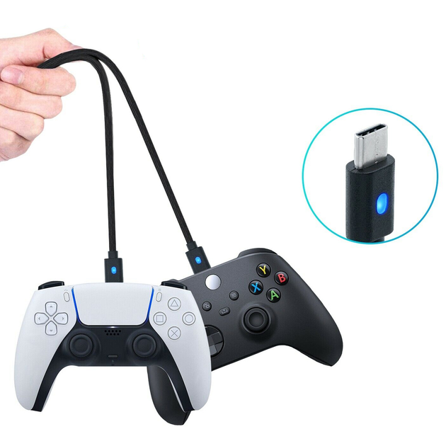 Зарядный кабель DOBE 3м USB / USB Type-C для геймпада DualSense Sony ...