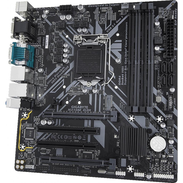 Материнська плата GIGABYTE H310M D3H – фото, відгуки, характеристики в ...