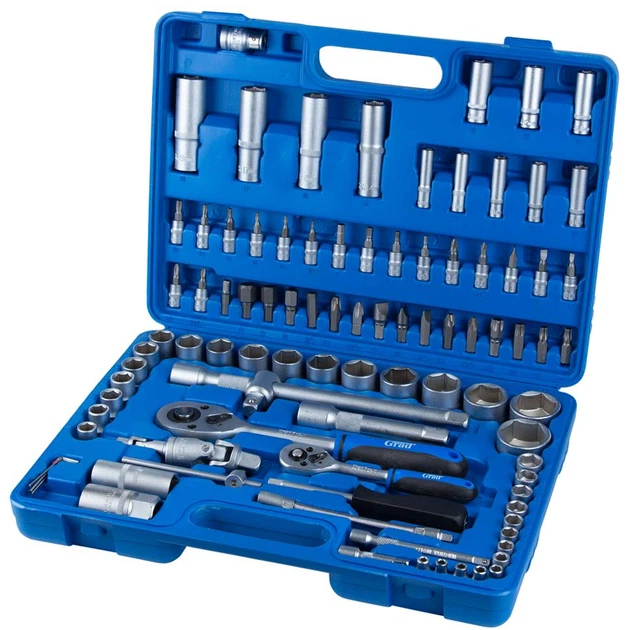 Набор насадок торцевых и бит Grad Start 1/2", 1/4" 94 шт в кейсе (6003175) - Фото 1 Набор насадок торцевых и бит Grad Start 1/2", 1/4" 94 шт в кейсе (6003175) - изображение 1