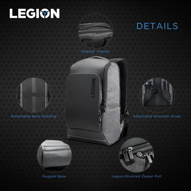 Plecak na laptopa Lenovo Legion 15,6" Szary (GX40S69333) - obraz 5