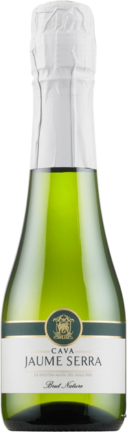 Вино ігристе Cava Jaume Serra Brut Nature біле брют 0.2 л 11.5% (8411277205029) - зображення 1