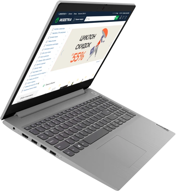 Ноутбук Lenovo IdeaPad 3 15IML05 (81WB00A9RA) Platinum Grey – фото