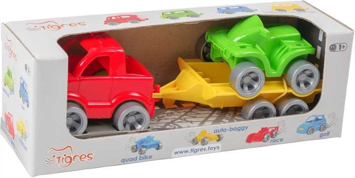 Набір авто Tigres Kid Cars Sport Пікап і Квадроцикл 3 елементи (4820159395439) (39543) - Фото 2 Набір авто Tigres Kid Cars Sport Пікап і Квадроцикл 3 елементи (4820159395439) (39543) - зображення 2