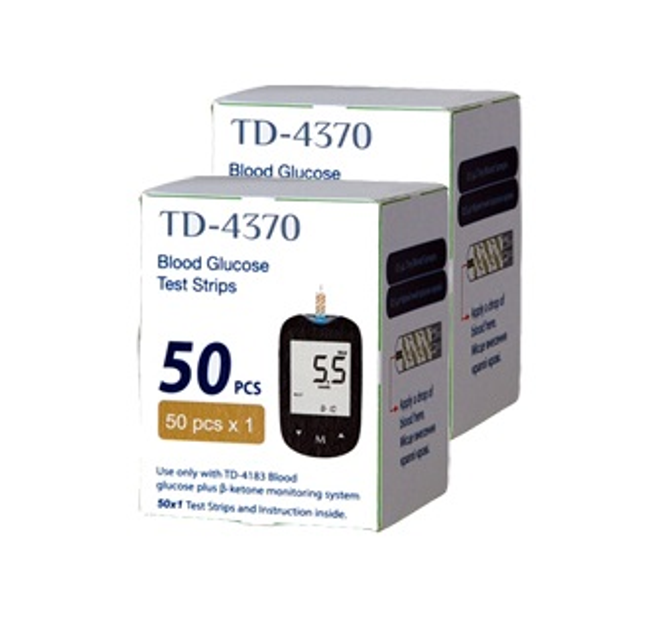 Тест-смужки для визначення глюкози в крові TaiDoc (Тай Док) №50 - 2 уп., (100 шт.) - зображення 1
