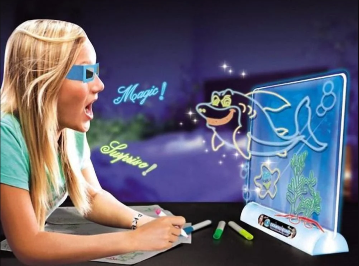 Магическая доска для рисования 3D Magic Drawing Board YM-124/EL-623, уникальная развивающая игрушка - изображение 6