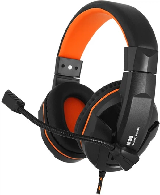 Наушники Gemix N20 Black-Orange - Фото 1 Наушники Gemix N20 Black-Orange - изображение 1