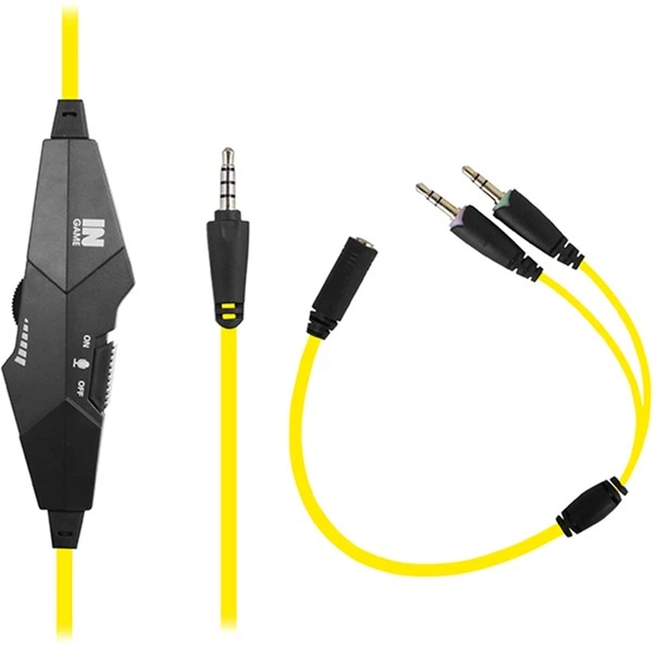 Наушники Gemix N4 Black-Yellow - Фото 4 Наушники Gemix N4 Black-Yellow - изображение 4