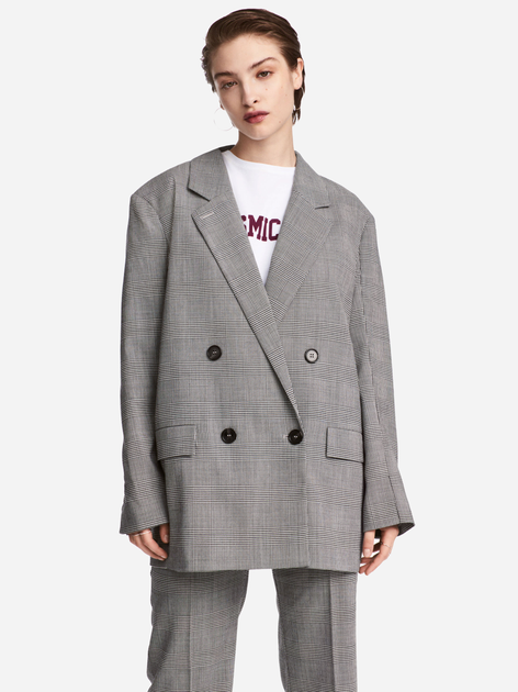 Пиджак H&M XAZ173108XSMH 40 Черный с белым (DD2000001532850) – в ...