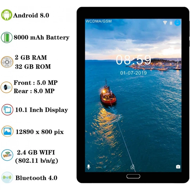 GOODTEL G2 10.1 IPS Android 9.0 QuadCore 4 / 64Gb 8000mAh Wi-Fi Black - зображення 5