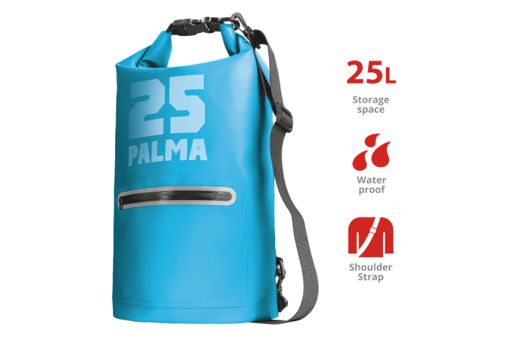 Водонепроникна сумка для плавання Trust Palma Waterproof Bag (25L) - blue (TR22829) - зображення 4