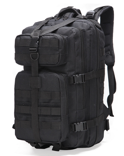 Тактичний, міської, штурмової,військовий рюкзак ForTactic 30-35 літрів Чорний - зображення 1